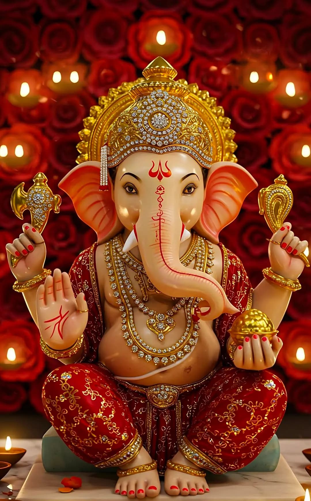 New Year celebration with a chadawa to Lord Ganesha