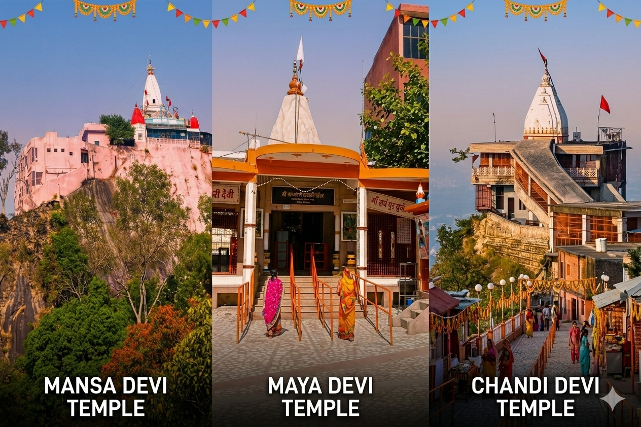 Haridwar - Maya devi, Mansa devi, Chandi devi
